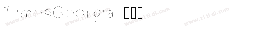 TimesGeorgia字体转换