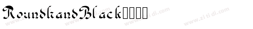RoundhandBlack字体转换
