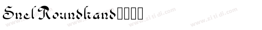 SnelRoundhand字体转换