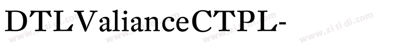 DTLValianceCTPL字体转换