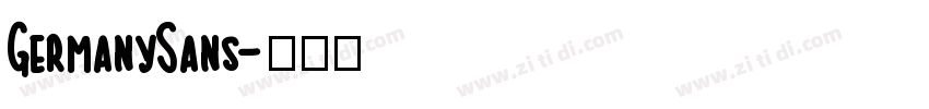 GermanySans字体转换
