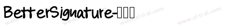 BetterSignature字体转换