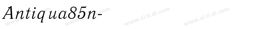 Antiqua85n字体转换