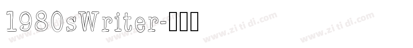 1980sWriter字体转换