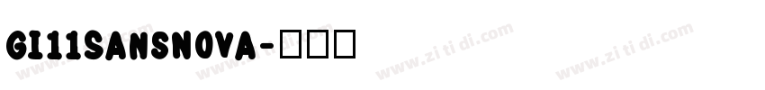 Gi11SansNova字体转换