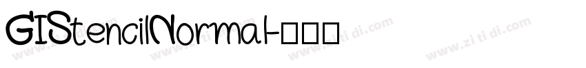 GIStencilNormal字体转换 GIStencilNormal字体转换
