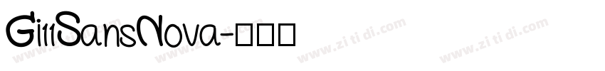 Gi11SansNova字体转换