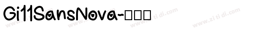 Gi11SansNova字体转换