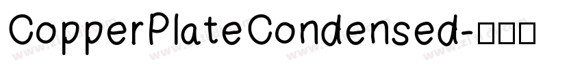 CopperPlateCondensed字体转换