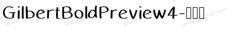 GilbertBoldPreview4字体转换