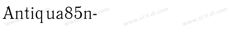 Antiqua85n字体转换