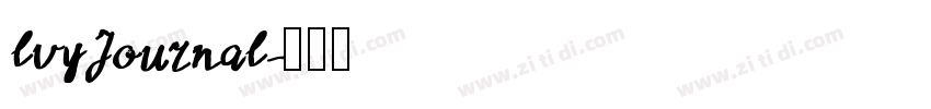 lvyJournal字体转换