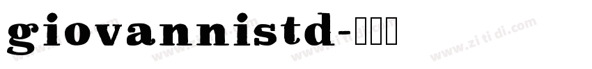 giovannistd字体转换