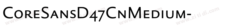 CoreSansD47CnMedium字体转换