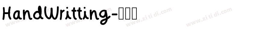 HandWritting字体转换