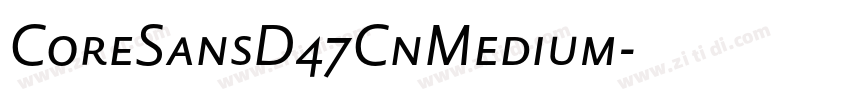 CoreSansD47CnMedium字体转换
