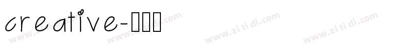 creative字体转换