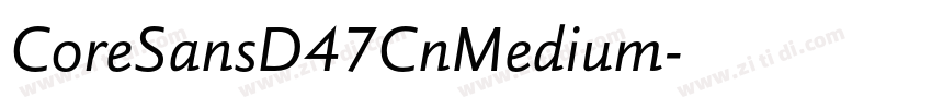 CoreSansD47CnMedium字体转换