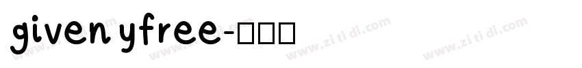 givenyfree字体转换