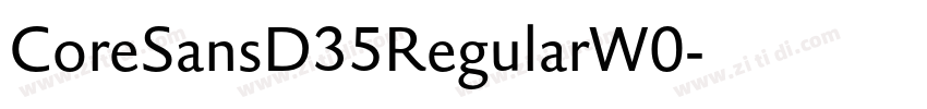 CoreSansD35RegularW0字体转换