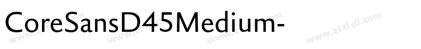 CoreSansD45Medium字体转换