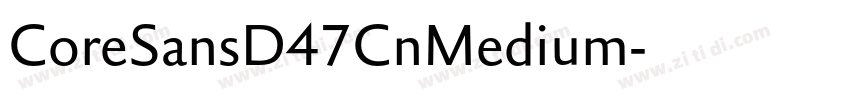 CoreSansD47CnMedium字体转换