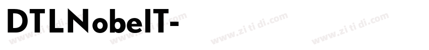 DTLNobelT字体转换