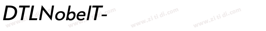 DTLNobelT字体转换
