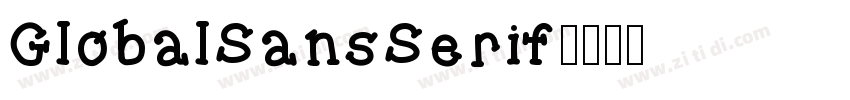 GlobalSansSerif字体转换
