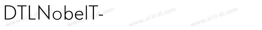 DTLNobelT字体转换