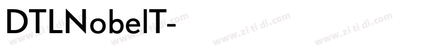 DTLNobelT字体转换