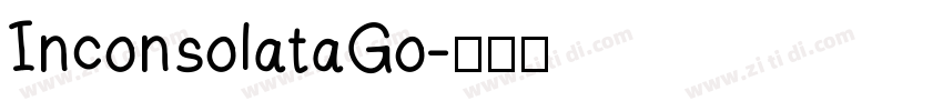 InconsolataGo字体转换