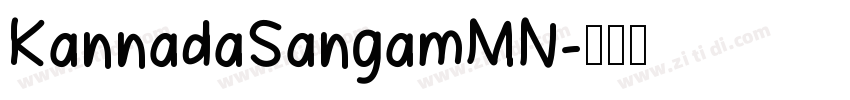 KannadaSangamMN字体转换