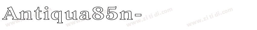 Antiqua85n字体转换