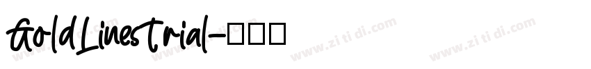GoldLinesTrial字体转换