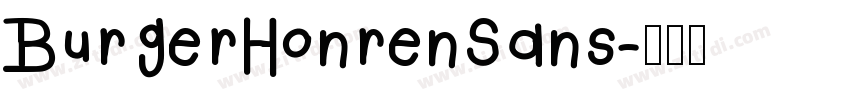BurgerHonrenSans字体转换