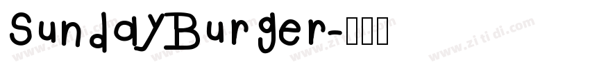 SundayBurger字体转换