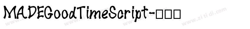 MADEGoodTimeScript字体转换