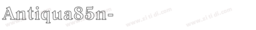 Antiqua85n字体转换