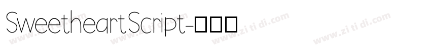 SweetheartScript字体转换