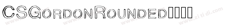 CSGordonRounded字体转换