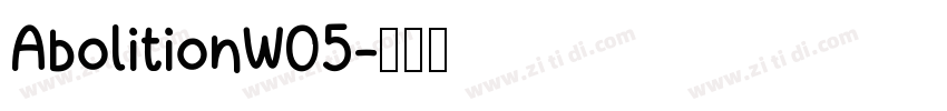 AbolitionW05字体转换
