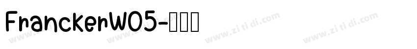 FranckerW05字体转换