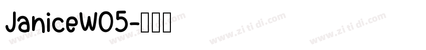 JaniceW05字体转换