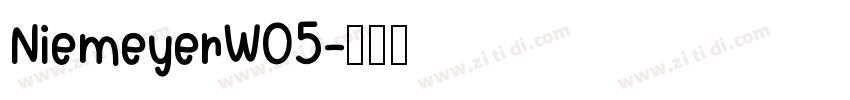 NiemeyerW05字体转换