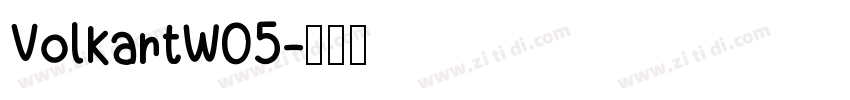 VolkartW05字体转换