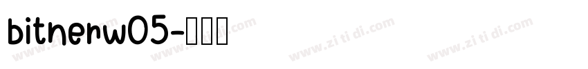 bitnerw05字体转换