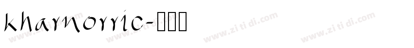 kharnorric字体转换