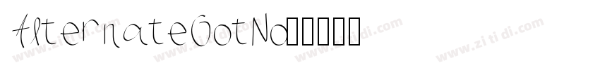 AlternateGotNo2字体转换