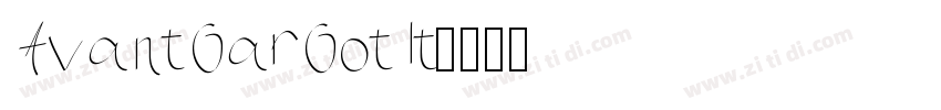 AvantGarGotIt字体转换